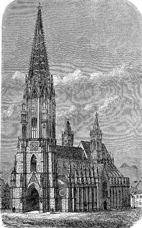 The Minster in Freiburg in Baden-Wuerttemberg