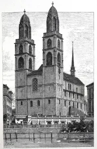 The Minster in Zurich, Switzerland