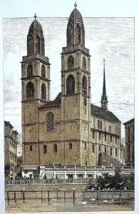 The Minster in Zurich, Switzerland