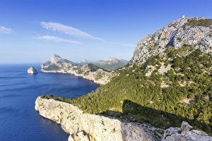 Mirador Es Colomer Cap Formentor landscape sea text free space Copyspace on Majorca