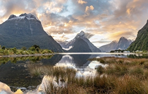 Mitre Peak, reflection in water