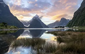 Mitre Peak, reflection in water