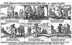 A mock picture on the tobacco, historical image or illustration