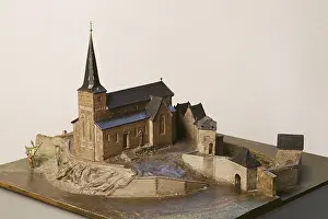 Model of the medieval church, St. Sankt, Saint