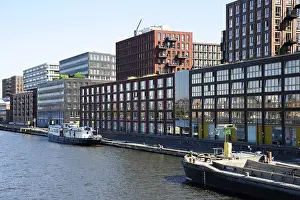 Modern architecture on the Ijhaven canal