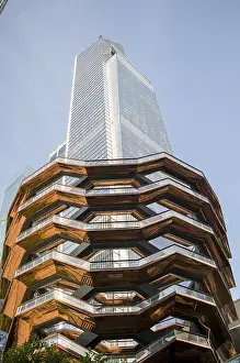 Modern architecture including Vessel Building in New York