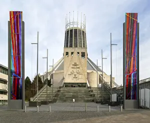 Modern architecture of Roman Catholic cathedral church