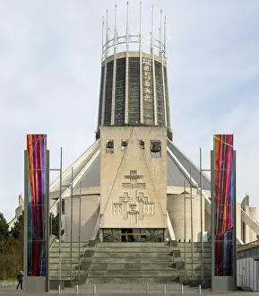 Modern architecture of Roman Catholic cathedral church