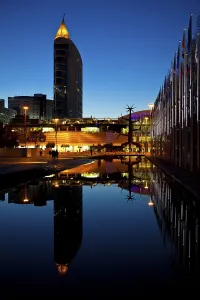 Modern building, Parque das Nacoes