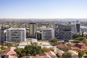 Modern downtown Windhoek, Namibia
