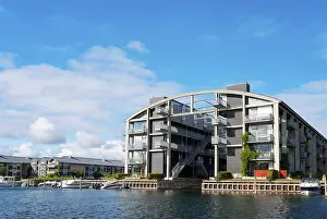 Modern flat building at Copenhagen Denmark