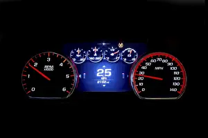 Modern light car mileage (dashboard)