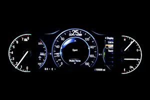 Modern light car mileage (dashboard)