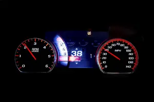 Modern light car mileage (dashboard)