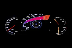 Modern light car mileage (dashboard)