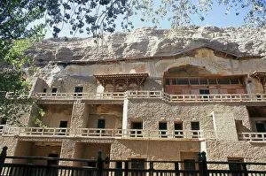 The Mogao Caves, or Mogao Grottoes (Chinese)