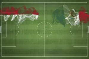 Monaco vs Mexico Soccer Match, national colors
