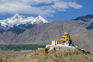 The monastery Samdok Palgeri Gompa on a hill high above Choglomsar