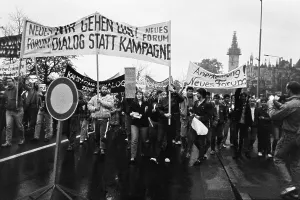 Monday protest in October 1989 in Schwerin