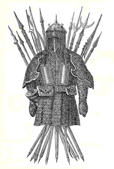 Mongolian Empire, Mongolian armour and weapons from the 10th century