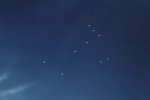 Monoceros star constellation, Night sky