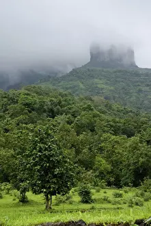 Monsoon clouds at Malshej ghat Thane Maharashtra India