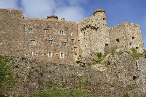 Mont Orgueil Castle in Gorey, Jersey, UK