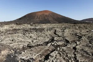 Category Mountain Landscapes Prints: Montana Negra volcano, lava field