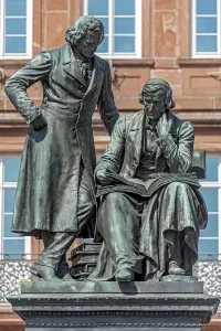 Monument Brothers Jakob and Wilhelm Grimm