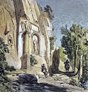 A monument carved in rock at Amasserah