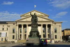Monument of King Joseph Maximilian II of Bavaria made of bronze