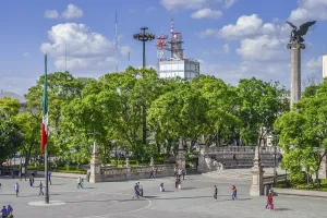 Monument, national symbol, eagle with snake