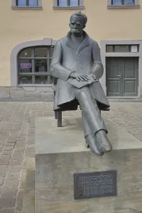 Monument to philosopher Friedrich Nietzsche