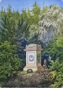The Monument to Queen Louise in the Palace Garden at Hildburghausen in 1878