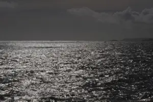Full moon over the sea