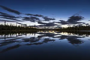 Moonlit night, Sjaunja Nature Reserve
