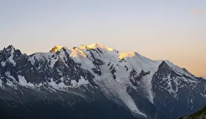 Morning atmosphere, mountain landscape at sunrise