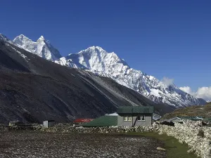 Morning in Dingboche, village near Mount Everest