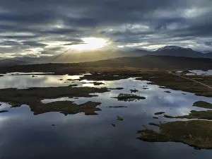 Morning light, cloudy mood, sunbeams