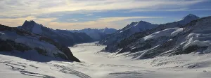 Morning scene in the Swiss Alps