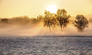 Morning winter landscape, Schildow