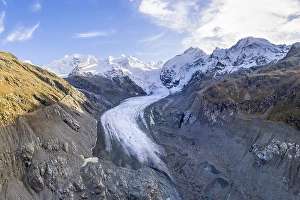 Morteratsch Glacier, Bernina Group with Piz Bernina