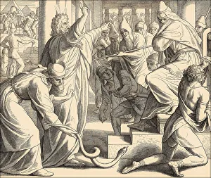 Moses and Aaron Appear before Pharaoh