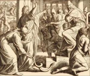 Moses and Aaron Appear before Pharaoh