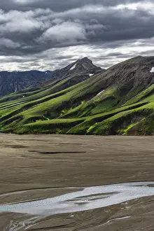 Moss-covered mountains, rhyolite mountains