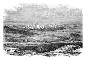 Mostaganem province of Oran, vintage engraved illustration