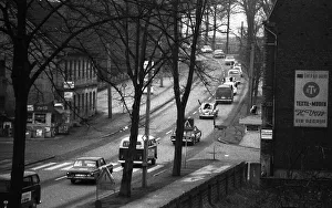 In a motorcade, here in 1968 in Dortmund-Oespel