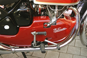Motorcycles, Vintage Bike, engine of 1956 Velocette