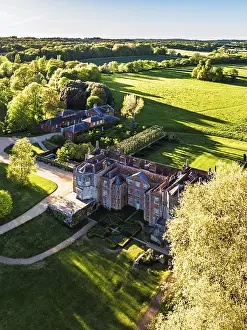 Mottisfont House and Garden from a drone