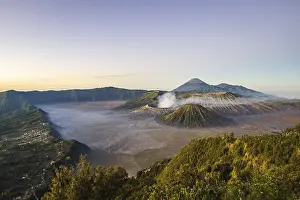 Mount Bromo volcano at sunrise